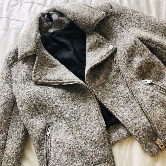 H&M Grey Cropped Jacket - Picture 1 of 5